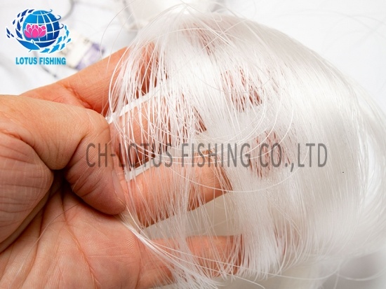 Nylon filet de pêche monofilament en plastique noeud production vente chaude 