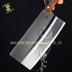 couteau de cuisine en acier inoxydable avec manche en bois pour cuisine -CH-Lotus Fishing
