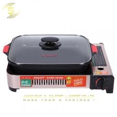 bon prix cuisson cuisinière à gaz pique-nique portable brosse de rinçage extérieur intégré four à friture portable -CH-Lotus Fishing